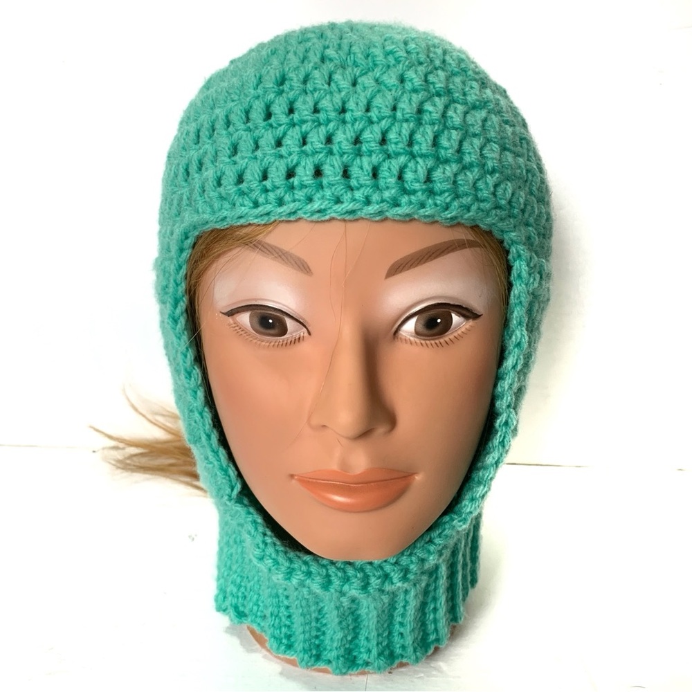 Open Face Balaclava Crochet Ski Mask